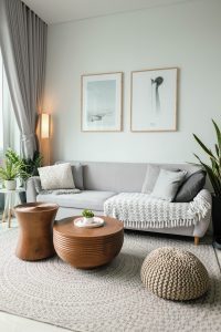 natural elements spotted on a Scandinavian interior